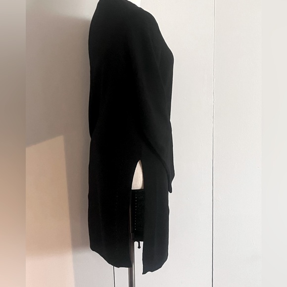 Moth Black Cotton Tunic Sweater M - Picture 3 of 5